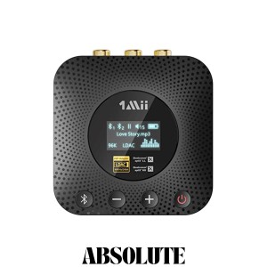 1Mii Bluetooth レシーバー LDAC ＆ APTX HD ＆ APTX LL 低遅延 AAC オーディオ 対応、 ブルートゥース 受信機 3.5mm イヤホンジャック A