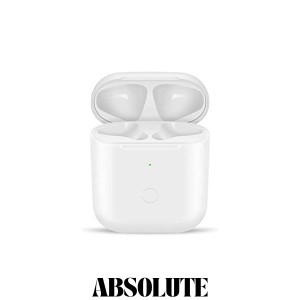 充電ケース、Airpods1＆2との交換性あり, Airpods用充電器, エアーポッズ用充電ケース 充電器 ワイヤレス充電 Bluetoothペアリング可能 