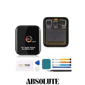 SRJTEK For Apple Watch Series 3 3rd generationch 専用液晶パネル タッチパネルデジタイザー ＬＣＤスクリーン 統合画面交換修理用キッ