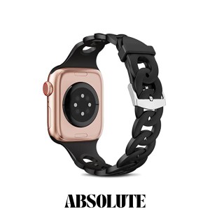 コンパチブル アップルウォッチ Apple Watch バンド 38mm 40mm 41mm プリストバンドサークルチェーンデザインiWatch 9 8 SE 7 6 5 4 3 2 