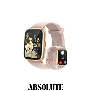 RUIMEN スマートウォッチ 通話機能付き レディース Smart Watch iPhone アンドロイド対応 女性生理周期管理 歩数計 腕時計 着信通知 睡眠