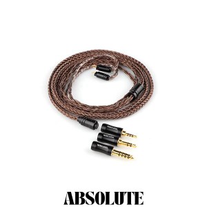 LINSOUL TRIPOWIN Amber 32 AWG ハイエンドOFCイヤホンアップグレードケーブル (0.78mm2pin端子)