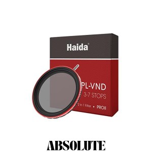 Haida CPL + VND フィルター 72mm - PLフィルター 可変NDフィルター 3~7ストップ ND8 ND16 ND32 ND64 ND128 減光フィルター 一枚二役