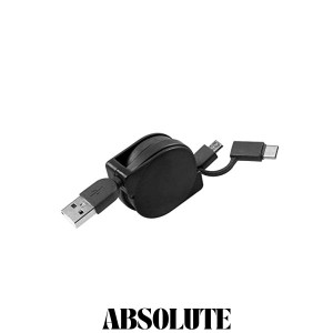 PWENMEI USB Type Cケーブル 巻き取り充電ケーブル タイプC/マイクロUSB 超高耐久 3.0A急速充電 480Mbps高速データ転送 USB A to USB C 