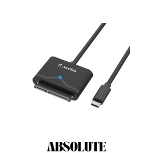 WAVLINK SATA-USB Cアダプタケーブル USB C-SATA変換アダプタ タイプC-SATA変換アダプター 50cmケーブル付き 2.5”SSD/HDD及び3.5” HDD