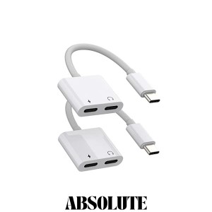 タイプc イヤホン変換 アダプタ（2パック）2in1同時DAC USB Cきゅ続あだぷたApple IPhone15 Pro Max Plus ipad Pro Air Type-c AUX ヘッ