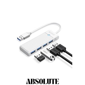 ORICO USB3.0 ハブ 4ポート バスパワー コンパクト 軽量 5Gbps高速転送 usb hub 拡張 ノートPC対応 Windows/Mac OS/Android/Linux/Chrome