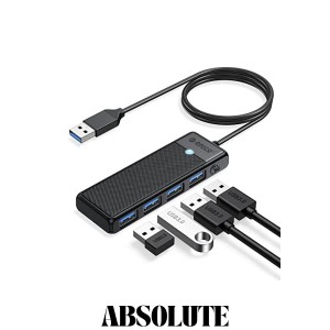 ORICO USB3.0 ハブ 4ポート バスパワー コンパクト 軽量 5Gbps高速転送 usb hub 拡張 ノートPC対応 Windows/Mac OS/Android/Linux/Chrome