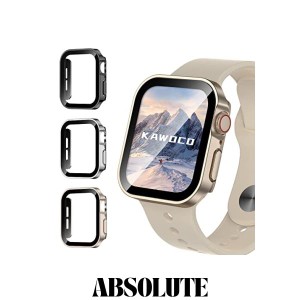 【3枚セット】Kawoco アップルウォッチ 防水 カバー 保護 iWatch 40mm SeriesSE SeriesSE2 Series6 Series5 Series4 直角エッデザイン ap