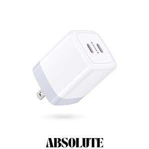 ANNIBER USB Type C 急速充電器 (USB-C) iPhone充電器 タイプC アダプタ【PSE認証済/PD？PPS対応 40W/2ポート】iPad充電用usb-c充電器 ア