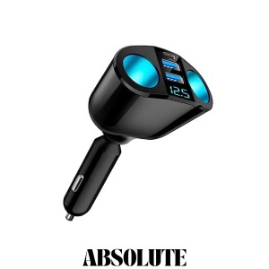 【Type-Cポート】ANYOI シガーソケット usb 急速充電 QC3.0 2穴増設ソケット シガライター電源ソケット usb 耐久性/軽量 3ポート シガー