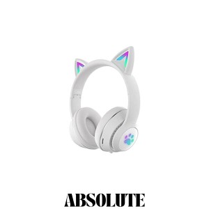 ブルートゥースイヤホン猫の耳が光る可愛い女性用ワイヤレススポーツステレオヘッドセット 猫耳ヘッドホン 5.0 LED付き キラキラ マイク