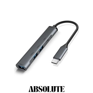 usb-c ハブ スリムタイプ LUONOCAN type-c usbハブ usb2.0/3.0ポート 増設 タイプc hub usb c 変換アダプター PD 100W 快速充電 macbook 