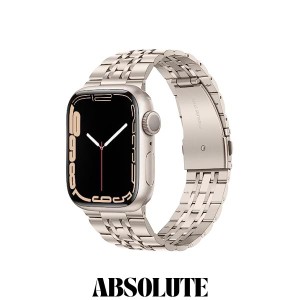 アップルウォッチバンド コンパチブル Apple Watch バンド 41mm 40mm 38mm、男性女性 iWatch バンド ソリッドステンレススチールメタル交