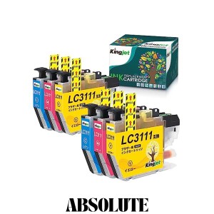 【適格請求書発行可】LC3111C LC3111M LC3111Y 互換インク 6本セット（2C/2M/2Y）ブラザー Brother 用 インクカートリッジ LC3111 シアン