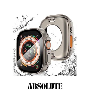 【2023強化版】AMAPC for Apple Watch ケース Apple Watch Ultra 2/Apple Watch Ultra 49mm 用 ケース 360度全面防水 バンド 水泳・スポ