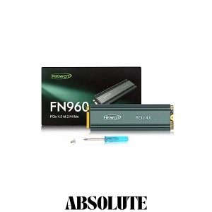 Fikwot FN960 SSD 1TB PCIe Gen4 x4 NVMe 1.4 M.2 2280 内蔵SSD ヒートシンク付き PS5動作確認済み R:5000MB/s W:4500MB/s ダイナミック 