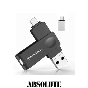USBメモリー 128GB【専用アプリ不要 簡単接続】4in1フラッシュメモリー 大容量 高速 USB 3.0 スマホusbメモリー iOS Android パソコン適