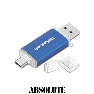 THKAILAR 256GB USBメモリタイプC USB 3.1 超高速フラッシュドライブ 読取最大150MB/s Type-C ＆ Type-A デュアルメモリースティック OTG