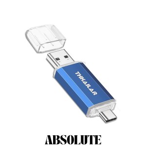 THKAILAR 512GB USBメモリタイプC USB 3.1 超高速フラッシュドライブ 読取最大150MB/s Type-C ＆ Type-A デュアルメモリースティック OTG