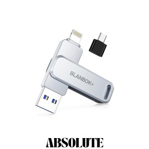 USBメモリ 128GB 3in1 Phone pad対応 大容量 フラッシュドライブ IOS Android PC USBメモリスティック USB3.0高速 データ移行 バックアッ