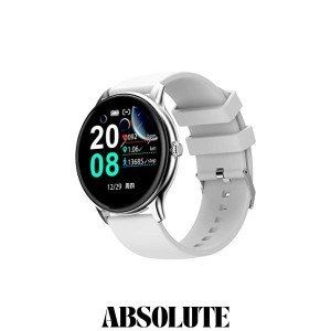 スマートウォッチ Bluetooth5.0 丸型 活動量計 超薄型 iPhone/アンドロイド対応 Smart Watch 着信/メッセージ通知 スポーツウォッチ カロ