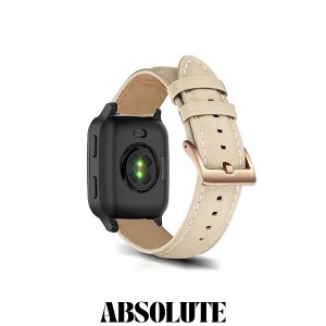 [LanQii] レザーバンド 20mm Garmin vivomove Trend/Sport/Garmin Vivoactive 5/Venu Sq 2 music Edition/Sq 2 /Sq Music 対応 バンド 革