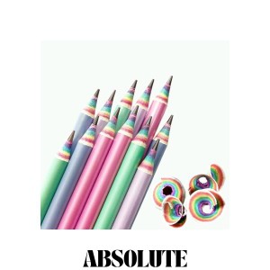 鉛筆 2B えんぴつ かきかた レインボー鉛筆 Rainbow Pencils 2b 鉛筆 女の子 可愛い鉛筆くておしゃれな鉛筆12本1ダースセット | 子供にレ