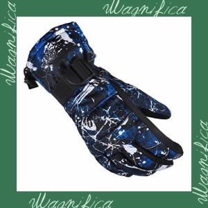 [ＡＸ] スキー グローブ スノボ グローブ スキー 手袋 登山 手袋 防寒グローブ 防水 防寒 保温 通気性 サイズ選択可 (ブルー, Ｍサイズ（