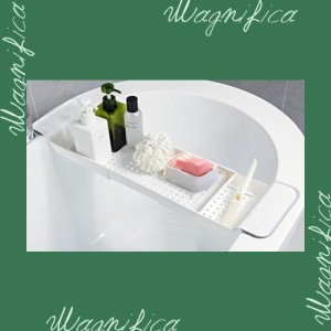 ICEY バスタブトレー バスタブラック 浴室用ラック バステーブル バスラック 伸縮式 ズレ防止 大容量 水切り お風呂用品
