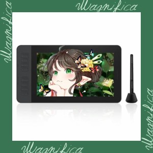 GAOMON液タブPD1161 11.6インチIPS HDデジタルイラスト液晶ペンタブレット 傾き検知付き8つショートカットキーと8192レベル筆圧の電池不