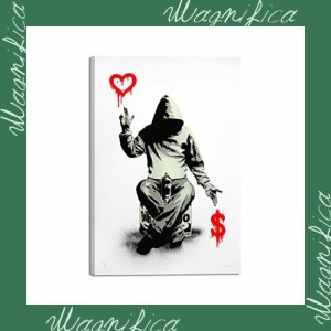 Banksy バンクシー 愛とお金 ポスター アートパネル 絵画 写真 アートパネル 壁掛け 部屋飾り 背景絵画 美しい贈り物 プレゼント-リビン