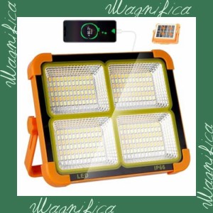 【ARREBOL 】投光器 led 投光器 led 充電式 作業灯 充電式 led ランタン 100W 明るい IP66防水 ４つ点灯モード＆無段階調光機能 ソーラー