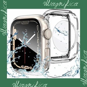 【2023強化版】AMAPC for Apple Watch ケース 360度全面防水 バンド 水泳・スポーツ専用 ガラスフィルム 一体型 apple watch 用 カバー 3