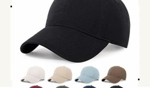 [Geyanuo] キャップ メンズ 大きいサイズ 帽子 深め 特大 60-64cm コットン100% 無地 紫外線対策 サイズ調整可能 アウトドア シンプル カ