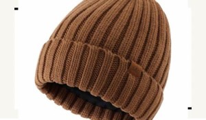 [Connectyle] 冬 ニット帽子 ビーニー メンズ ニットキャップ 伸縮性よい 防寒帽子 男女兼用 スノボ 登山 ブラウン