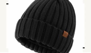 [Connectyle] 冬 ニット帽子 ビーニー メンズ ニットキャップ 伸縮性よい 防寒帽子 男女兼用 スノボ 登山 ブラック