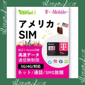 【アメリカ sim T-mobile】5日間 高速データ通信無制限 通話/SMS使い放題 アメリカ 無制限 T-Mobile プリペイド SIMカード USA SIM LTE/4