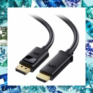 Cable Matters DisplayPort HDMI 変換ケーブル ディスプレイポート HDMI 変換 DP HDMI 変換ケーブル 1080P 金メッキコネクタ搭載 0.9m ブ