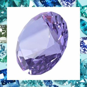 多色透明 水晶 ダイヤモンド 80mm ペーパーウェイト ガラス 文鎮 装飾品 誕生日 母の日 結婚記念日 プレゼント 妻 【ギフトボックス】(紫