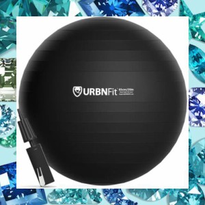 URBNFit バランスボール （サイズ複数）、フィットネス トレーニング ストレッチ ヨガ ピラティスボール、ノンバースト設計、バランスボ