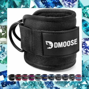 DMoose キックバック用のケーブルマシン用のアンクルストラップ、臀部トレーニング、レッグエクステンション、カール、股関節のアウトグ