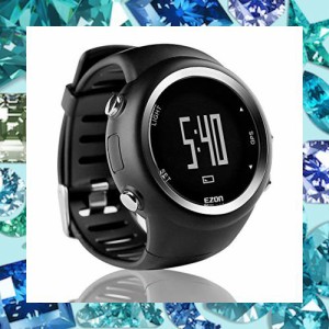ランニングウォッチ ＧＰＳ 腕時計 デジタル ウォッチ 防水 軽量 Bluetooth搭載 歩数計 EZONT031B01