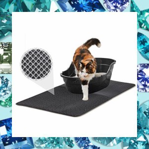 Dopet 猫トイレマット 砂取マット 猫マット 砂とりマット 猫トイレ用品 猫砂 猫の砂取りマット 砂 飛び散り 防止 猫砂取りマット 猫用マ