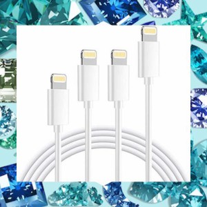 ライトニングケーブル iPhone 充電ケーブル ライトニングusbケーブル Cablex 【4本セット 1M+2M+2M+3M】 急速充電 USBデータ転送対応 高