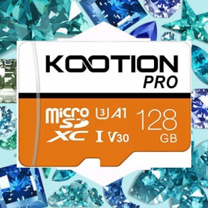 KOOTION microSD カード 128GB TFカード SDアダプター付 Class10 UHS-？メモリカード SDXC マイクロSDカード U3,A1,V30超高速転送スマー