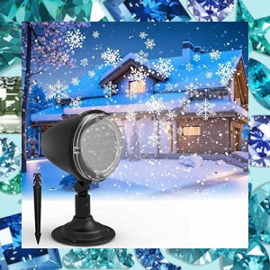 Syslux LED 雪投影 投影ランプ プロジェクター クリスマスライト バレンタインデー ロマンチック スポットライトLED投光器 置物ライト パ