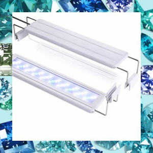 LEDGLE アクアリウムライト 14W led水槽ライト 72個LED 50〜60cm対応 熱帯魚/観賞魚飼育・水草育成・水槽照明用 省エネ 超薄い (72LED灯)