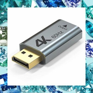 WAVLINK 4K DP-HDMIアダプター 4K@60Hz DP TO HDMI DP-HDMIコネクター ディスプレイオス-HDMIメス DP-HDMI変換コネクター DP-HDMI変換ア