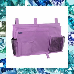 Surblue ベッドサイドストレージバッグ ベッドサイドストレージ 収納ポケット 小物収納 (Purple)